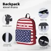 Backpack Unissex Backpack dos Estados Unidos Flag USA American Stitch School School Messenger Bag Case Laptop Saco de viagem Mochila Presente