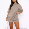 Summer Women Tracksuit Casual Designer Clothing Shorts Set Two Piece For White Womens Cotton New Hoodie Sets Fashionable Sports Short Sleeved Pullover with logo