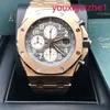 AP Female Wrist Watch Royal Oak Offshore Series 42mm Calendar Timing Red Devil Vampire Automatic Mechanical Steel Rose Gold Fashion Men's Watch 26470OR.OO.1000OR.02