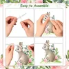 Décoration de fête Banner d'animaux boisés pour fille forestière animale Garland Creatures Baby Shower Birthday Supplies Decor 2packs