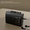 Jogador Tape portátil AM/FM Rádio retro Cassette Music Player Walkman Fita gravadores com suporte de alto -falante de 3,5 mm de fone de ouvido