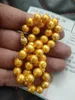 Pendant Necklaces Hand knotted sturdy Top Grading AAAA 9-10MM SOUTH SEA NATURAL GOLDEN PEARL NECKLACE 40cm 45cm 50cm 55cm 60cm 70cm 90cm 110cm 240419