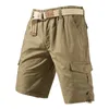 Męskie spodnie męskie szorty kamuflażowe swobodny ładunek pół spodnie Relaks Fit Strtwear Bawełna Wygodne spodnie do joggera Spodnie turystyczne Y240422