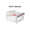 Fryers Kbxstart Air Fryer Accessories Rack Grill Microwave Sack Pride Vide Grille Multipurpose Rack avec outil BBQ BBQ Skewer