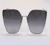 Cat Eye Sunglasses Silvergrey Gradient Lens 0323 Sunes Sonnes Sonnenbrille Women Fashion Sun Glasses Shades UV400 Protection avec Box8707394