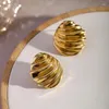 Boucles d'oreilles à étalon bijoux moderne tempérament de luxe couleur Gold Metal for Women Party Cadeaux Accessoires de conception européens et américains