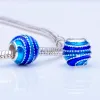 Strands 2Pcs/lot European Enamel beads Whirlpool Charm Fits Brand Snake Chain Bracelets & Necklace