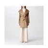 Brand Coat Women Coat Designer Coat Max Mara Khaki Casaco feminino