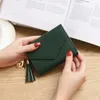 Portefeuilles Gusure Femmes Small Fashion Brand Pu Le cuir Purs Sac à cartes pour dames Embrayage Femme Clip Money Clip Portefeuille