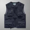 Bullshit!Europe and America have plus sizes!Foreign trade tail goods men's outdoor mountaineering and fishing vest workwear multi-pocket back