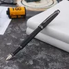 Pens luxury quality brand HERO H706 Fountain Pen SET BOX METAL 10K Frosted Black gun gray elegante calligraphy ink pen