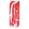 Chaussettes de sport steak d'inspiration drôle créatif - Boeuf Meat Vegan Bacon Novely Gag Cadeau pour les gourmets et les amateurs de barbecue