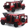 132 G700 Model samochodu Symulacja Symulacja zabawka Diecast Pojazdy Offroad SUV z dźwiękowym i lekkim kolekcjonerskim prezent dla dzieci 240409