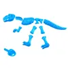 Summer Abs Plastikowe dino dla dzieci narzędzia do piasku z zabawnym zestawem formy piasku szkieletu kości dinozaur