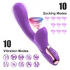 BOA QUALIDADE 2 EM 1 CLORTAL VIBRADOR GOUCA VIBRADORES DE VIBRADORES SEXO Toy para mulheres Vacuum vibrador Vibrator Brinquedos sexuais para mulher