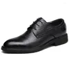 Dress Shoes Black Pointed Business Leather For Men Formal Banquet Party Luxury Wear-resistente casual Oxford-schoen