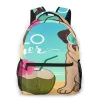 Bolsas Backpacks Backpacks Saco para meninos French Bulldog Puppy Face Dog Cabe