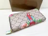 Designer wallet luxury Ophidia coin purses mens womens credit card holders fashion painting flowers birds double letters long clutch bags digram zipper wallets