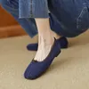 Casual Shoes 2024 Basic Women Flats Spring Real Leather Woman Sheepsuede Work Versatile Loafer Female Chic