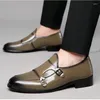 Casual Shoes Men Dress Glossy Leather Brogue Shoe Male Formal Wedding Party Office Oxfords Business Moccasins