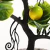 Fiori decorativi 2 pezzi tavolo da tavolo arredamento artificiale albero di frutta falsa bonsai piccoli ornamenti piante a casa decors uffici
