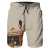 Men's Shorts African Men Beach Summer Swimwear Surfing Board Quick Dry Casual Sportwear Swimming Trunks Boy