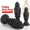 Zwfun Soft Penis Thorns Phallus Anal Plug Monster Monster колючий анальный анальный фаллоимитатор для Anus Butt Plug