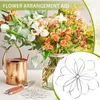 Vasen dekorative Blumengitter Eisen-Blumen-Arrangement-Werkzeug mit Multi-Löchern Bouquet Plant Fixation Metall Vase für