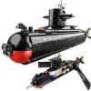 Block Militär 094 Submarine Army Building Blocks Navy Strategic Warship Nuclear Model Weapon Ship Bricks Christmas Toy for Boys Gift