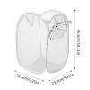 Organization Folding Dirty Laundry Sorting Basket Washing Frame Bathroom Cloth Mesh Storage Bag Frame Bucket Laundry Organizers Storage Pouch