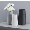 Vaser modern hemdekoration vas enkel keramisk handmålad prydnad vit blomma arrangemang vardagsrum matbord
