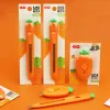 Blades 48 pcs/lot Creative Carrot Strawberry Portable Utility Knife Mini Paper Cutter Razor Blade Office school supply Stationery gift