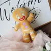 Dolls Gingerbread Man Plush Toy Baby Appease Doll Biscuits Man Pillow Car Seat Cushion Reindeer Home Decor Toy Children Christmas Gift