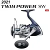 Acessórios 2021 Novo Shimano Original Twinpower Sw Spinning Fishing Rol bobinas 5000hg 5000xg 6000hg 6000pg Roda de pesca de água salgada feita no Japão