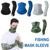 Bandanas Silk Sleeves Face Swarves Sécran de la crème solaire Séchante rapide pour la pêche à la pêche Sports de cyclisme M0K7