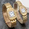 fashion couple watches are made of high quality imported stainless steel quartz ladies elegant noble diamond table 50 meters waterproof designer mens