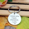 Keychains Stainless Steel Military Dog Tags For Romantic Lovers Key Chain Gift