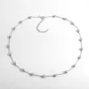 Colliers TFGLBU 3MM 2CTTW TOUT Collier Moisanite pour les femmes Test de chaîne claviculaire de bulles classiques passa 100% S925