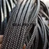 Strands REAL BESTXY 5m/lot 7*3 black/brown Jewelry Making Finding Black Flat Braided Leather Cord PU Rope Strip DIY Bracelet Choker cord