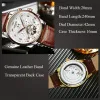 Kits Kinyed Skeleton Tourbillon Watch Mechanical Watch Men Classic Classic Rose Gold couro de ouro mecânica Rellow Relloj Hombre 2020