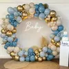 Decorazione per feste Blue Balloons Garland Arch Kit Birthday Boy Boy Baby Shower Latex Balon Decorazioni per matrimoni
