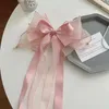 Accessori per capelli 1 pezzi Large prua per pettinatura elegante copricapo elegante nastro lungo la molla delicata barrette avanzate