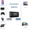 Lens MS2130 4K HDMI Video Capture Card USB 3.0 Game Recording Box Yuy2 1080p 60fps Live Streaming för PS4 PS5 Switch Camera Laptop PC