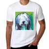 Tops cerebbe da uomo barbone collie t-shirt per cani colorato luminoso t-shirt a maniche corte oversize camicia da uomo magliette bianche