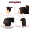 Kinky Curly Ponytail Human Hair 1032 Inches Machine Made Drawstring Brasilianska Remy Natural Color 240419