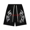 24ss Hellstar Shorts Mens Shorts Studios suona come il paradiso da uomo Donne di qualità oversize calzoni Hell Star Shorts Water Washing Af Af