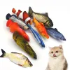 Toys Cat Toy Training Entertainment Fish Plush Fylld kudde Simulering Fish Cat Toys Fish Interactive Pet Chew Toy Pet Supplies