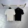 T-shirt pour femmes NOUVEAU CH CH HIGH DIMPLE SIMPLE STYLE COUVERTURE PLUSSATILE JACQUARD JACQUARD TRICHED COU COUPE COURT COURT T-SHIRT KE2T