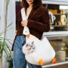 Borse zaino da viaggio per animali domestici autunno autunno inverno outdoor largecapacia da piccolo cane da gatto esce per trasportare zaino per gatto interno borsetta