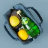 Sacs Isulatules Lunch Sac Gandage Sac de refroidisseur d'isolation pour femmes Boîte à lunch pour enfants Picnic Voyage Portable Storage d'aliments Sac de nourriture thermique